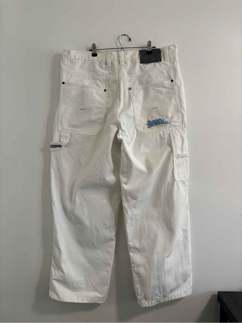 Southpole Jeans White Baggy 38 X 30 Y2K Style Streetwear